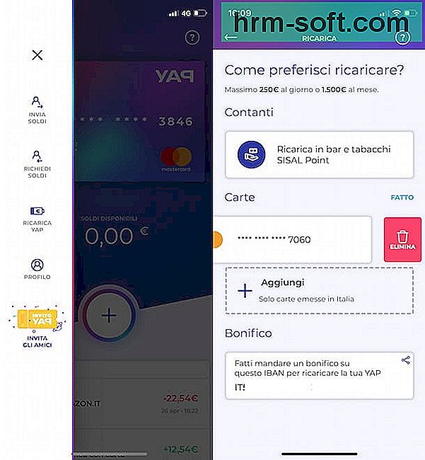 Après avoir lu quelques critiques positives sur le Web, vous avez également décidé de télécharger YAP, une application pour smartphone qui vous permet d'avoir une carte de paiement virtuelle pour effectuer des paiements en ligne et dans les magasins physiques.