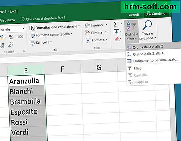 Como classificar em ordem alfabética no Excel
