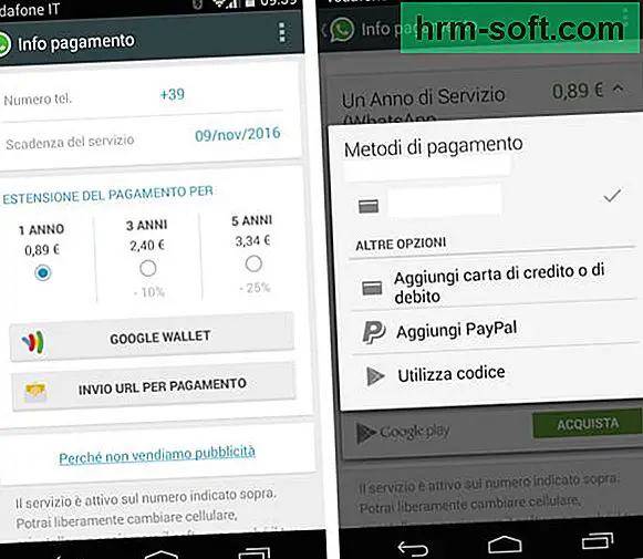 Hogyan kell fizetni az Android WhatsAppért hitelkártya nélkül