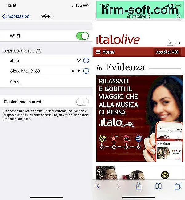 כיצד לחבר WiFi Italo