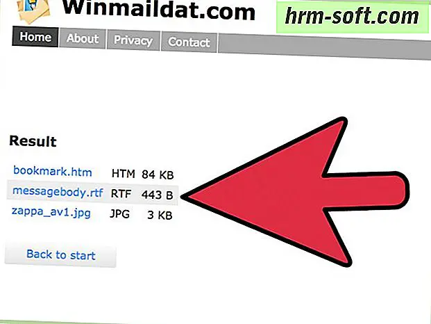A Winmail DAT fájlok megnyitása